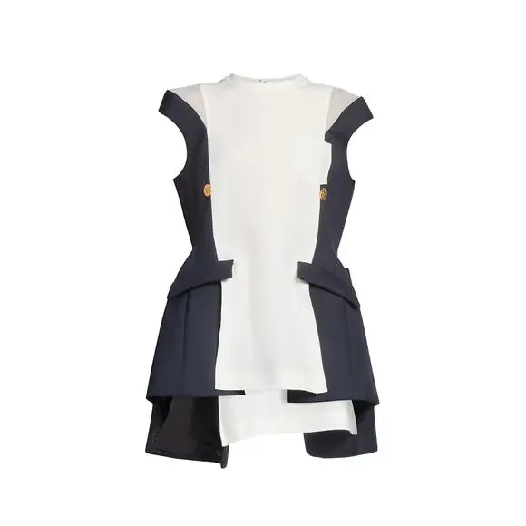 Sacai | Tops | Sacai Doublefaced Off White Silk Top Size Xs